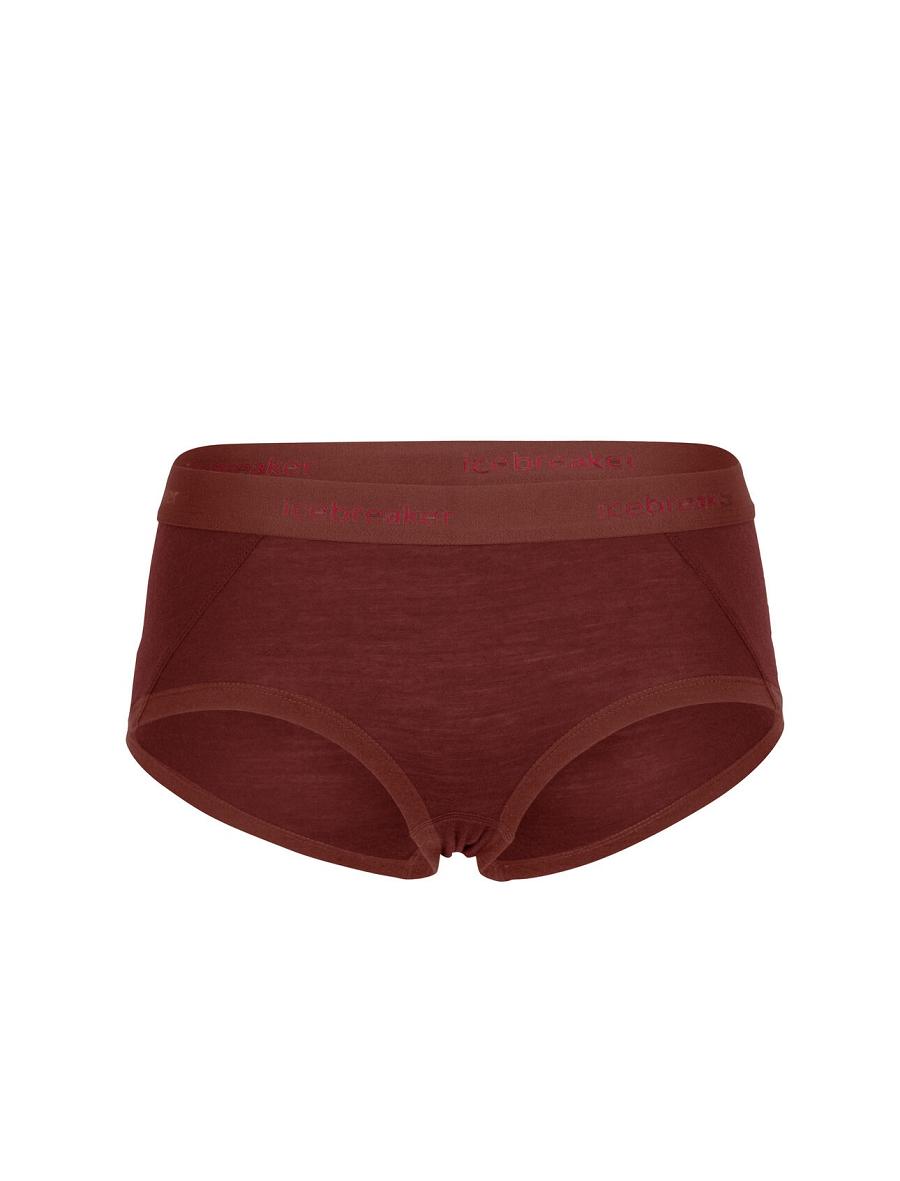 Sous Vêtement Icebreaker Merino Sprite Hot Pants Femme Rouge | FR 1706MQZA